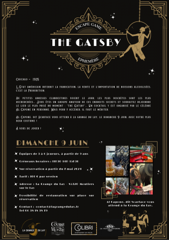 ESCAPE GAME EPHEMERE - THE GATSBY