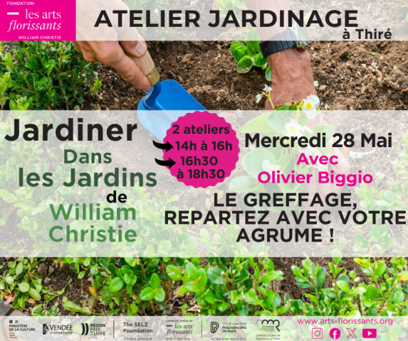 Atelier jardinage dans les Jardins de William  ...