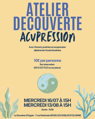 Atelier Découverte Acupression