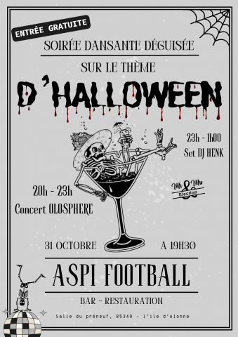 Soirée dansante déguisée spéciale Halloween