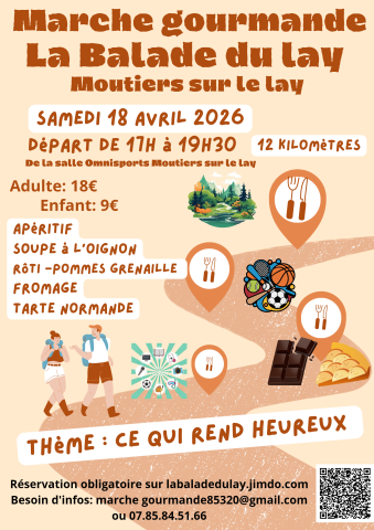 Marche gourmande semi nocture "La balade du Lay"