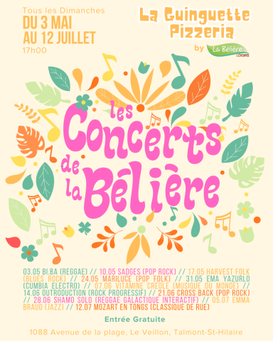 Concert BI.BA à la Guinguette Pizzeria