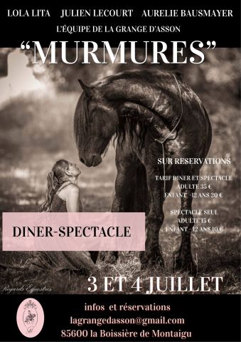 « Murmures » Dîner spectacle