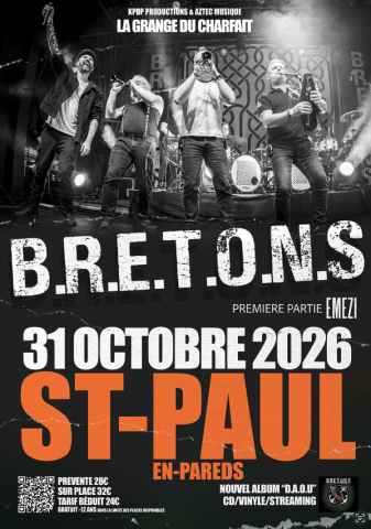Soirée Samhain | Bretons + Emezi | Rock celtique