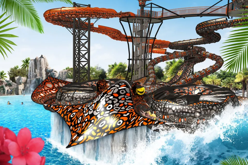Un des plus grands parcs aquatiques d'Europe e ...