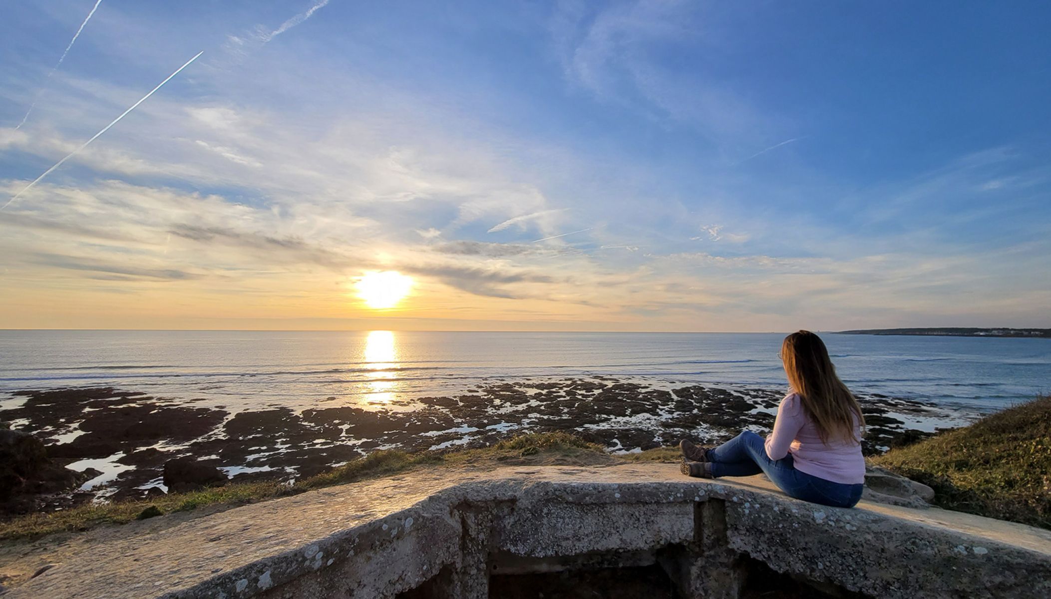 Sunset over Pointe du Payré