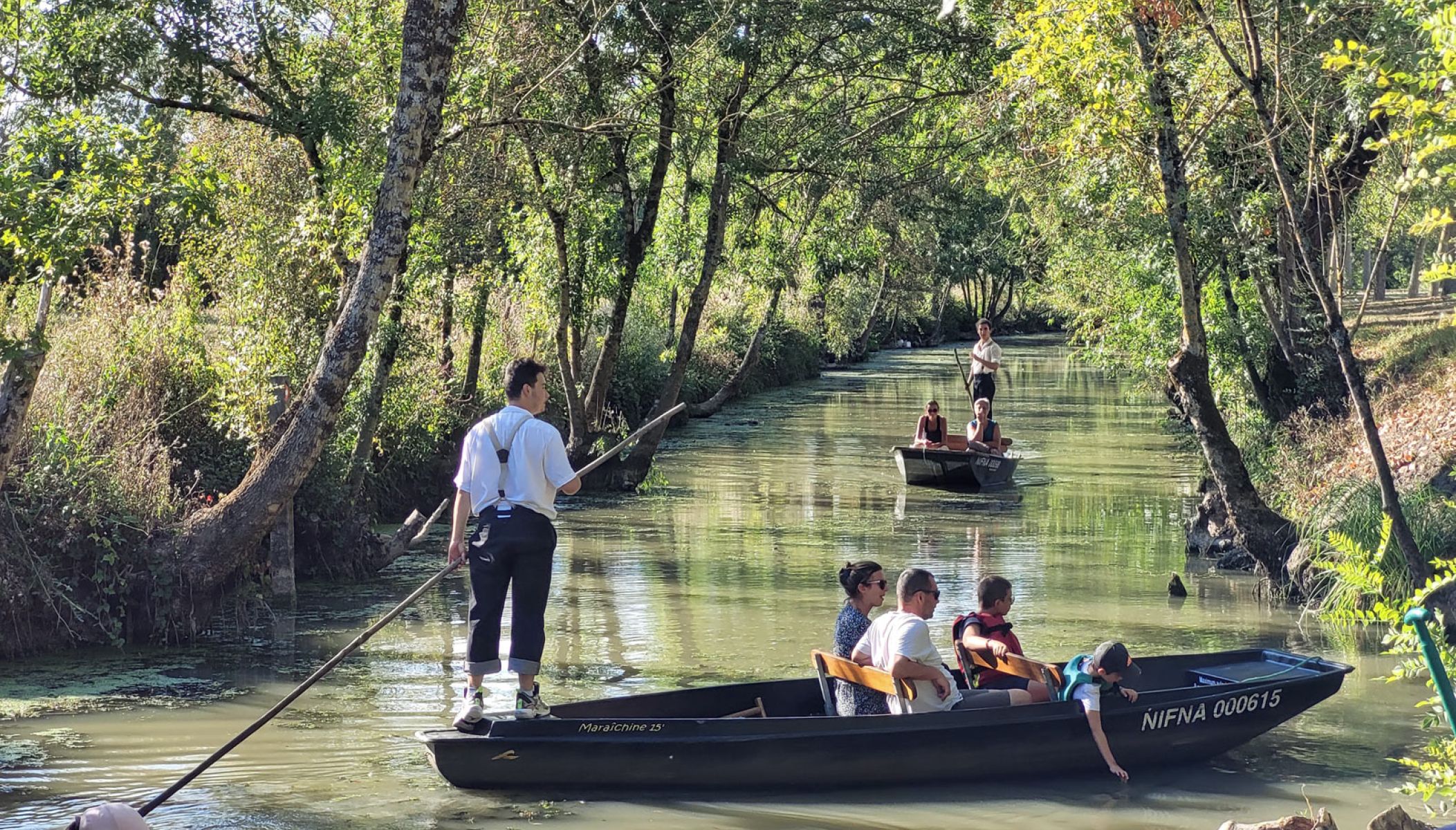 Boat trip in the marsh in Vendée