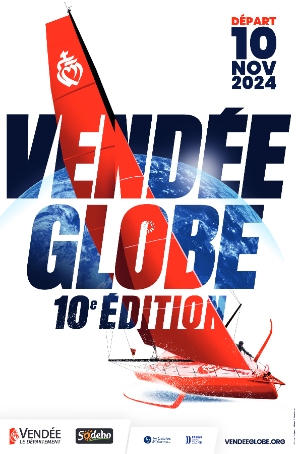 Poster for the Vendée Globe 2024 edition