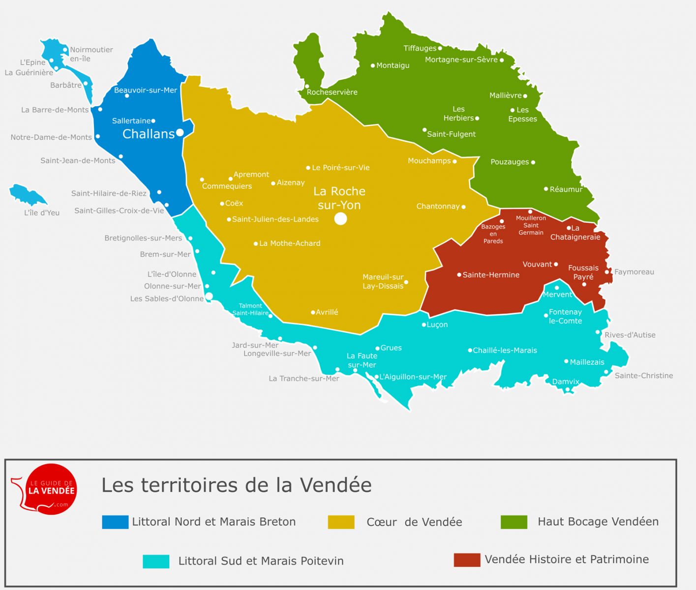 Map of Vendée