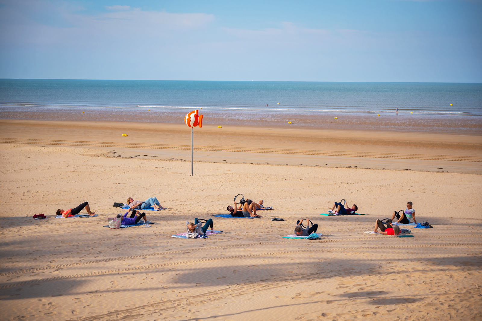 Fitness sur la plage à Saint-Jean-de-Monts