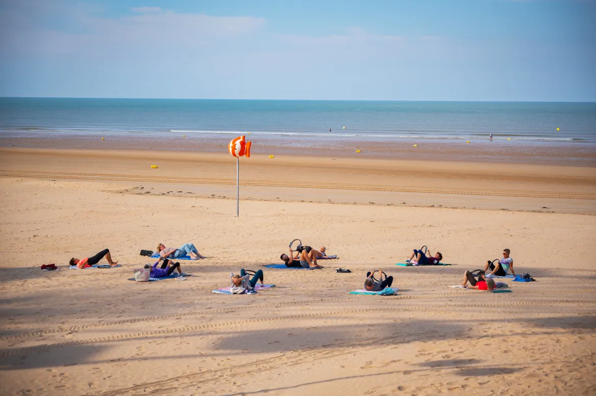 Fitness sur la plage à Saint-Jean-de-Monts